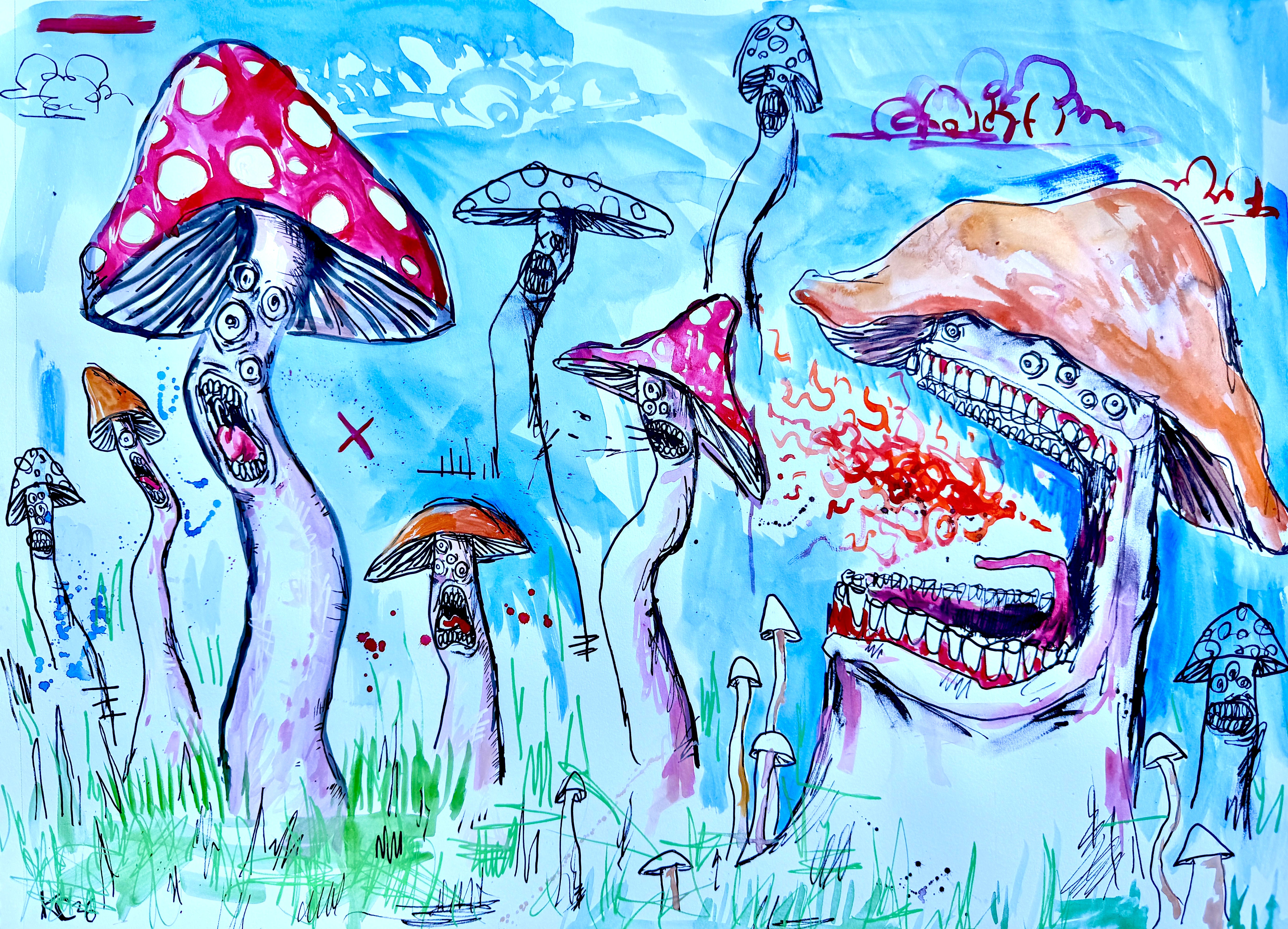 Shrooms Print – Kaleb Corbin Art